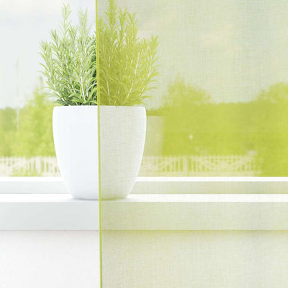 Tende in Voile con Tasche per Aste 2 pz Verde Mela