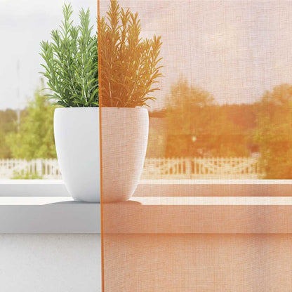 Tende in Voile con Tasche per Aste 2 pz Arancio