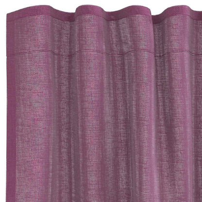 Tende in Voile con Tasche per Aste 2 pz Viola