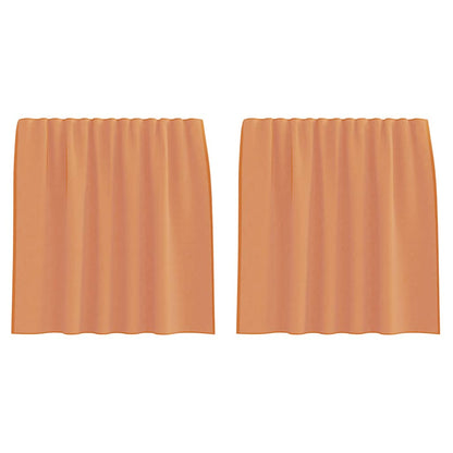 Tende in Voile con Tasche per Aste 2 pz Terracotta