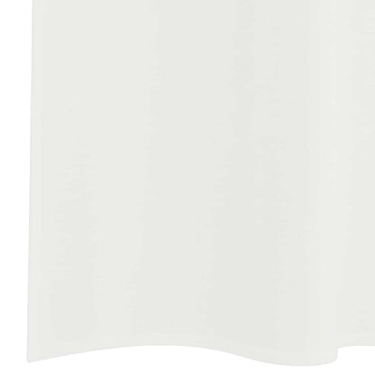 Tende in Voile con Tasche per Aste 2 pz Bianco