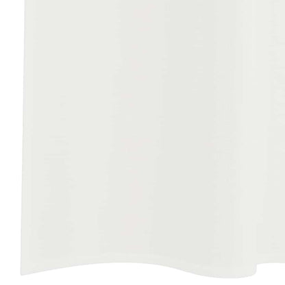 Tende in Voile con Tasche per Aste 2 pz Bianco