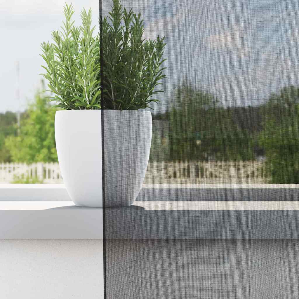 Tende in Voile con Linguetta 2 pz Nero