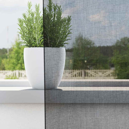 Tende in Voile con Linguetta 2 pz Nero