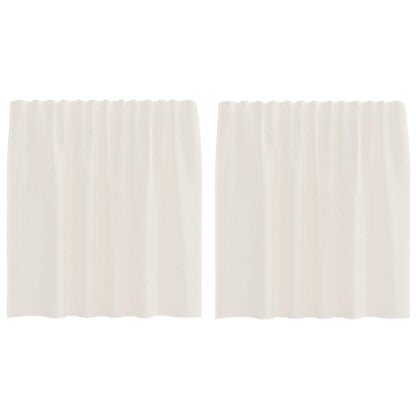 Tende in Voile con Linguetta 2 pz Crema