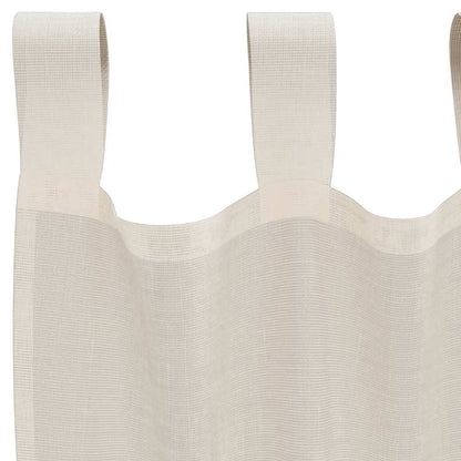 Tende in Voile con Linguetta 2 pz Crema