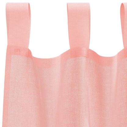 Tende in Voile con Passanti 2 pz Rosa 140x175 cm