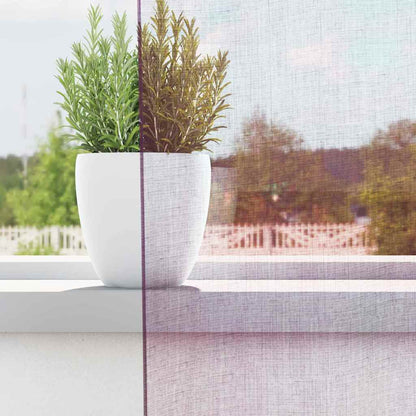 Tende in Voile con Passanti 2 pz Viola 140x245 cm