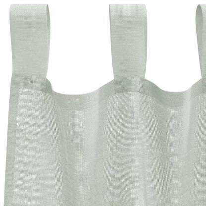 Tende in Voile con Passanti 2 pz Grigio Chiaro 140x175 cm