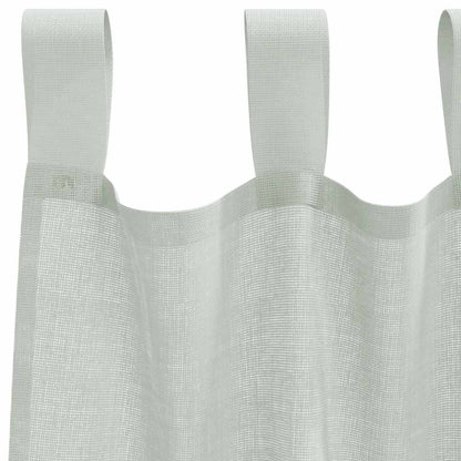 Tende in Voile con Passanti 2 pz Grigio Chiaro 140x225 cm