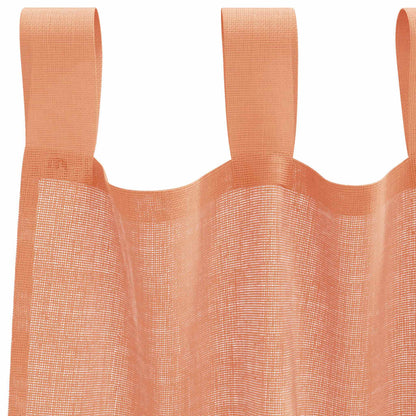 Tende in Voile con Passanti 2 pz Terracotta 140x225 cm
