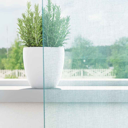 Tende in Voile con Passanti 2 pz Turchese 140x140 cm