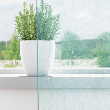 Tende in Voile con Passanti 2 pz Turchese 140x225 cm