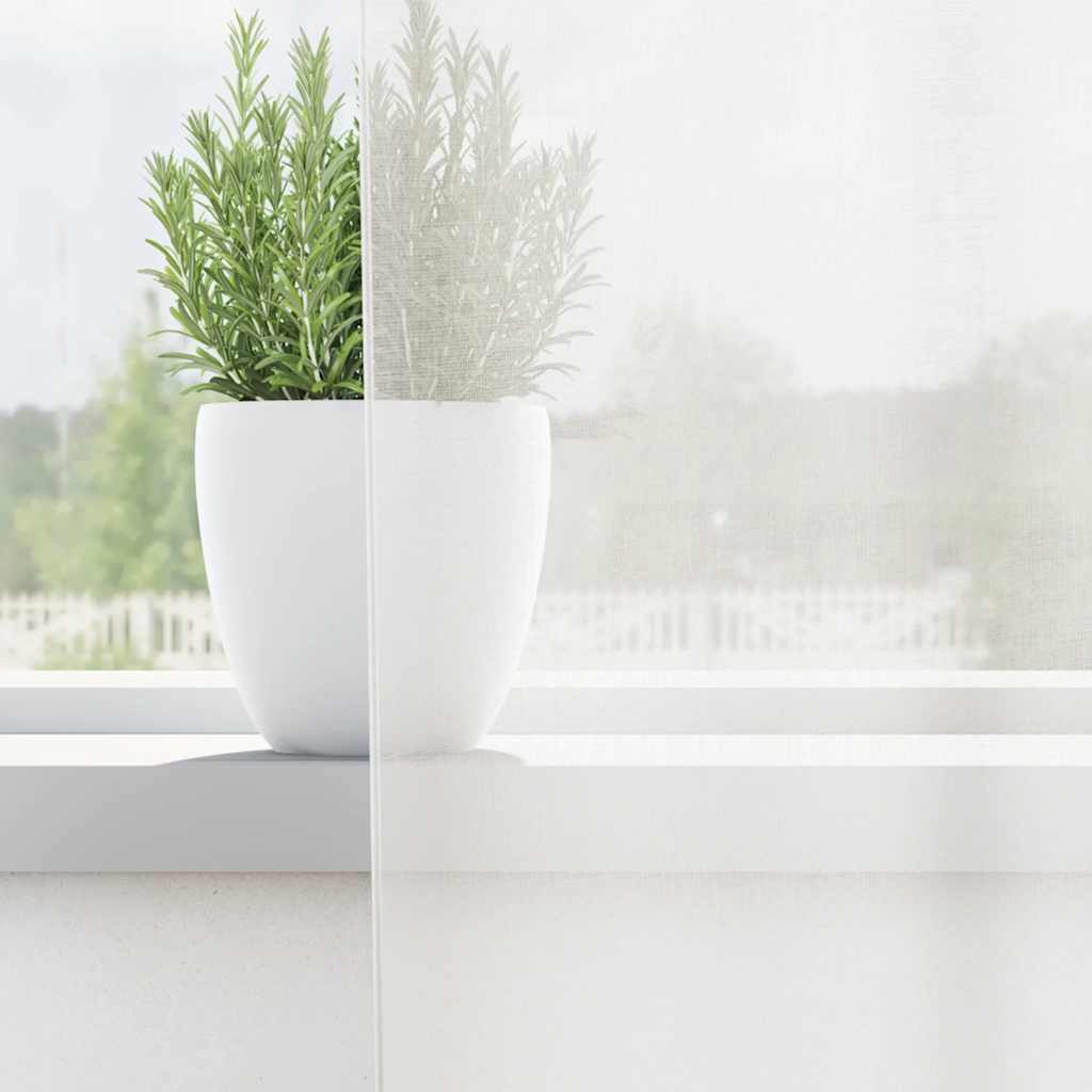 Tende in Voile con Passanti 2 pz Bianco 140x245 cm