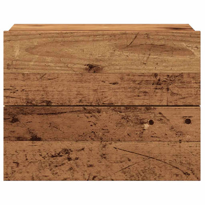 Comodino a Muro Legno Antico 40x32x30 cm