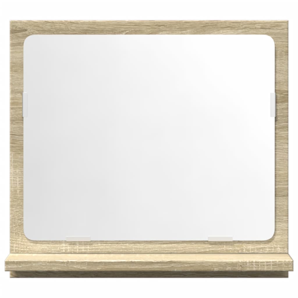 Mobile Bagno con Specchio Rovere Sonoma 40x11x37 cm Truciolato