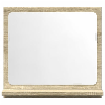 Mobile Bagno con Specchio Rovere Sonoma 40x11x37 cm Truciolato