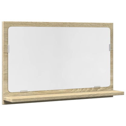 Mobile Bagno con Specchio Rovere Sonoma 60x11x37 cm Truciolato