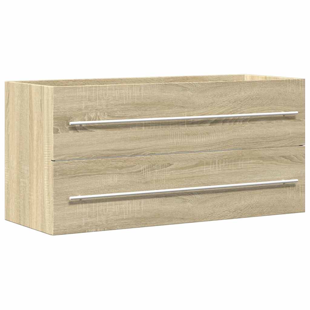 Mobile Lavabo Rovere Sonoma 100x38,5x48 cm in Legno Multistrato