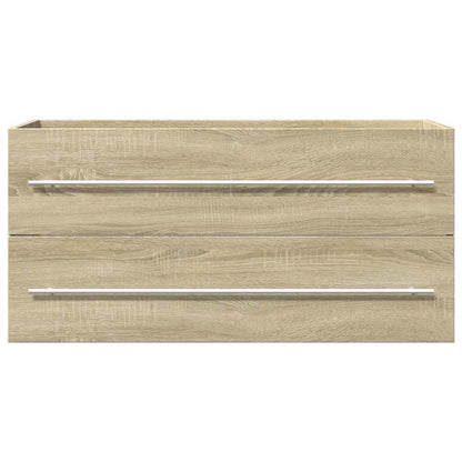 Mobile Lavabo Rovere Sonoma 100x38,5x48 cm in Legno Multistrato