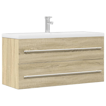 Mobile Lavabo Rovere Sonoma 100x38,5x48 cm in Legno Multistrato