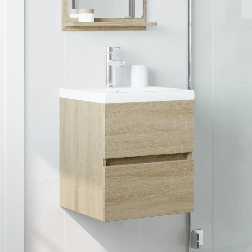 Mobile Lavabo Rovere Sonoma 41x38,5x45 cm in Legno Multistrato