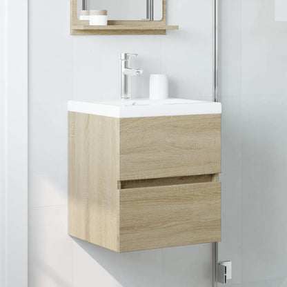 Mobile Lavabo Rovere Sonoma 41x38,5x45 cm in Legno Multistrato