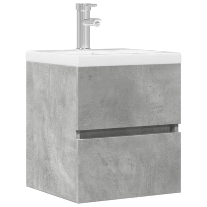 Mobile Lavabo Grigio Cemento 41x38,5x45 cm in Legno Multistrato