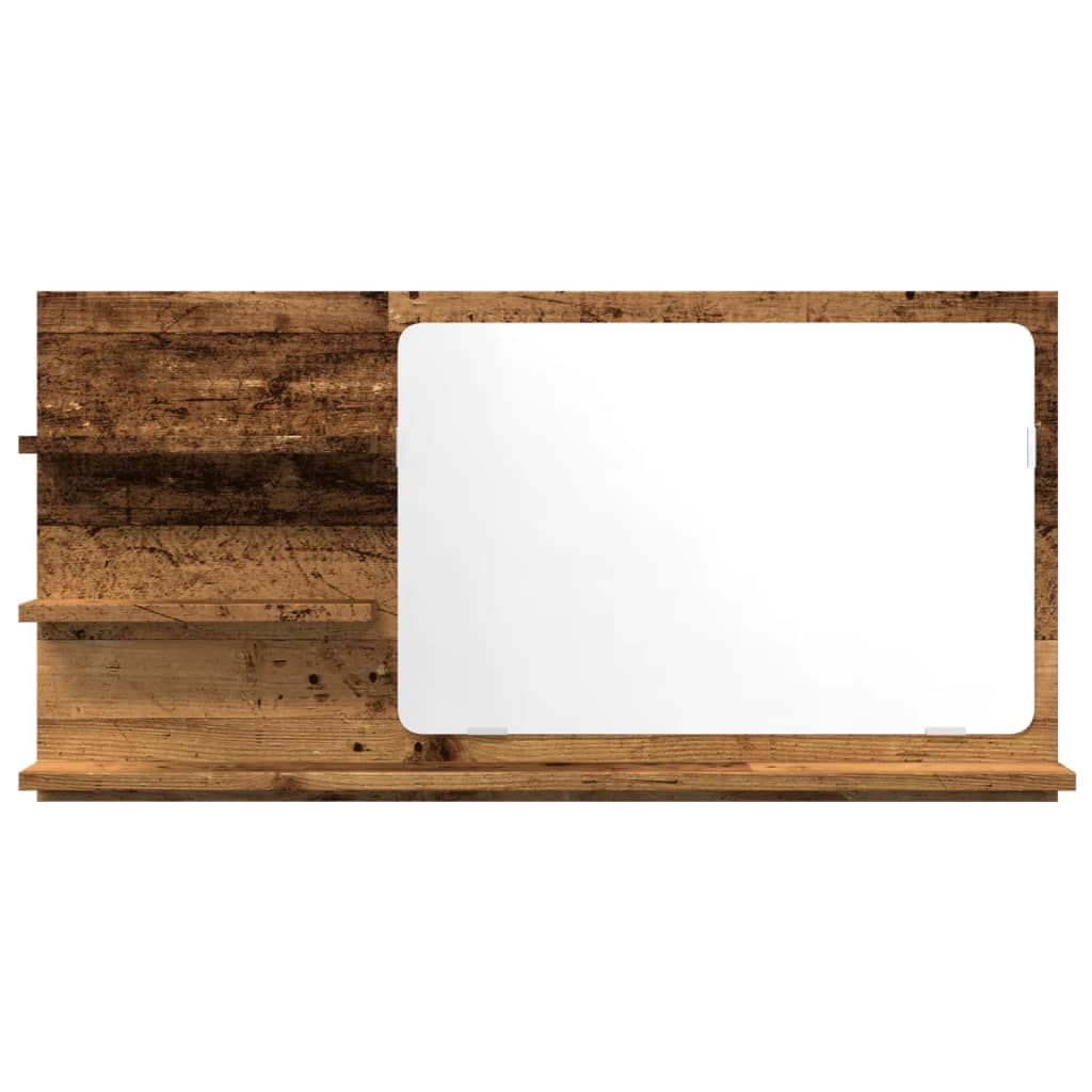 Mobile da Bagno Legno Antico 90x11x45 cm in Truciolato