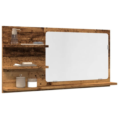 Mobile da Bagno Legno Antico 90x11x45 cm in Truciolato