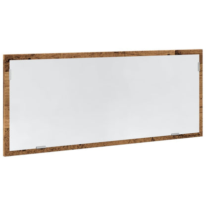 Specchio Bagno LED Legno Antico 100x8,5x37 cm Legno Multistrato