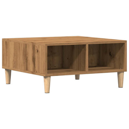 Tavolino da Salotto Artigianale 60x60x30 cm Legno Multistrato