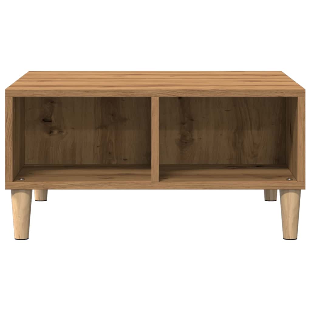 Tavolino da Salotto Artigianale 60x60x30 cm Legno Multistrato