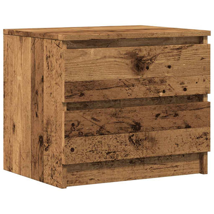 Comodini 2 pz Legno Antico 50x40x43.5 cm in Legno Multistrato