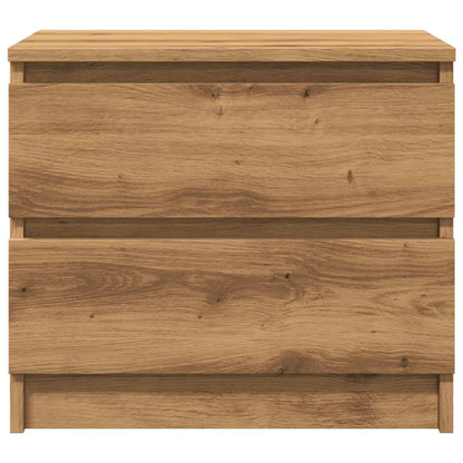 Comodino Rovere Artigianale 50x40x43.5 cm in Legno Multistrato