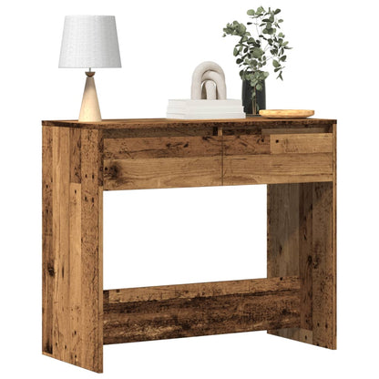 Tavolino Consolle Legno Vecchio 89x41x76,5 cm in Truciolato