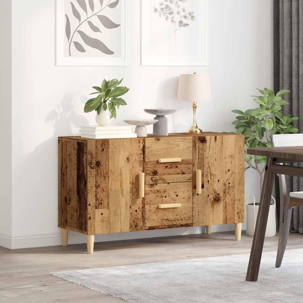 Credenza Legno Antico 100x36x60 cm in Legno Multistrato