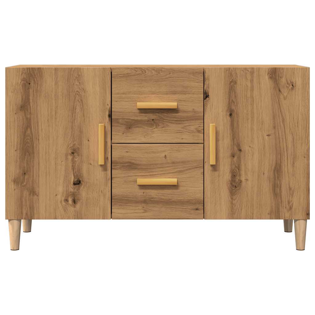 Credenza Rovere Artigianale 100x36x60 cm in Legno Multistrato