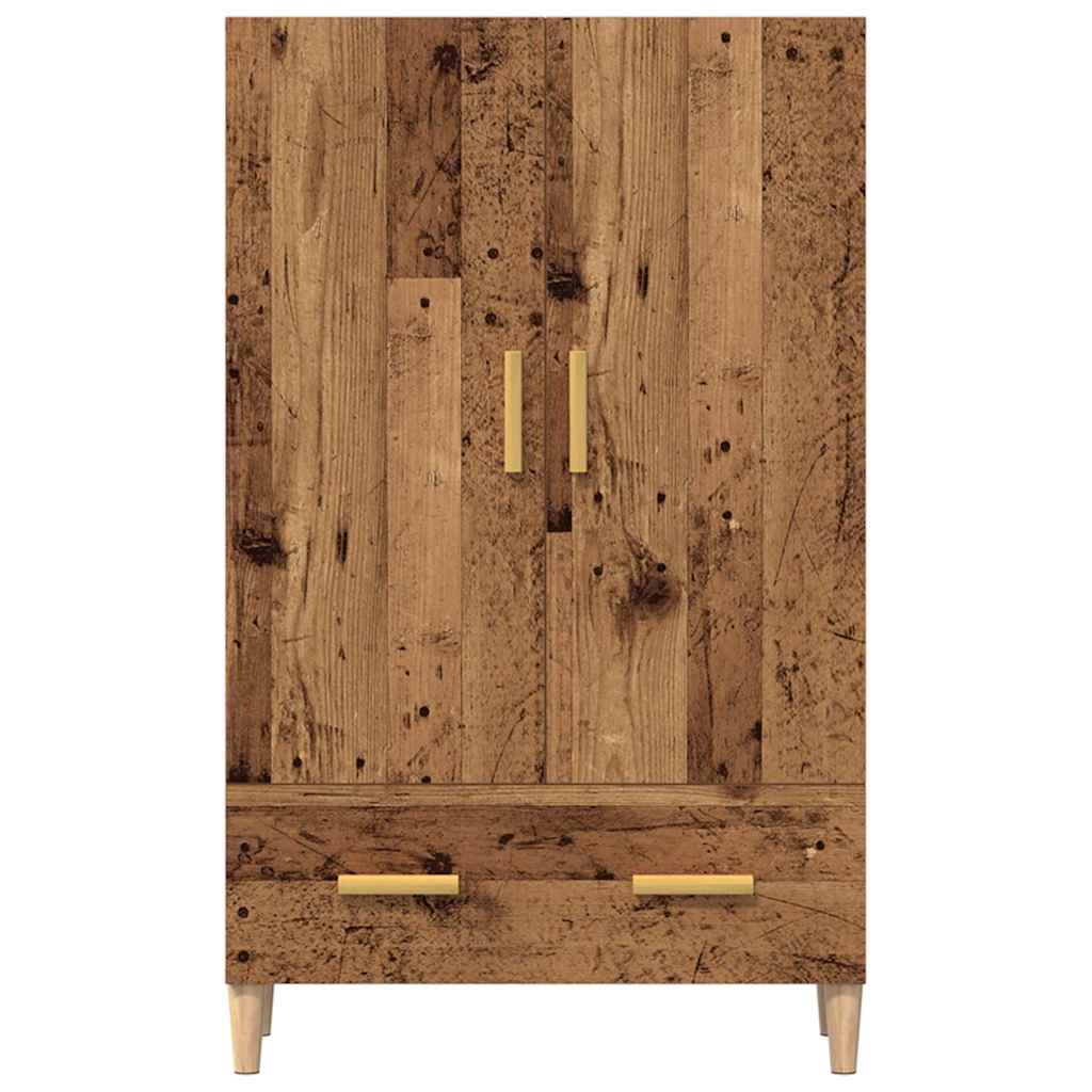 Credenza Legno Antico 70x31x115 cm in Legno Multistrato