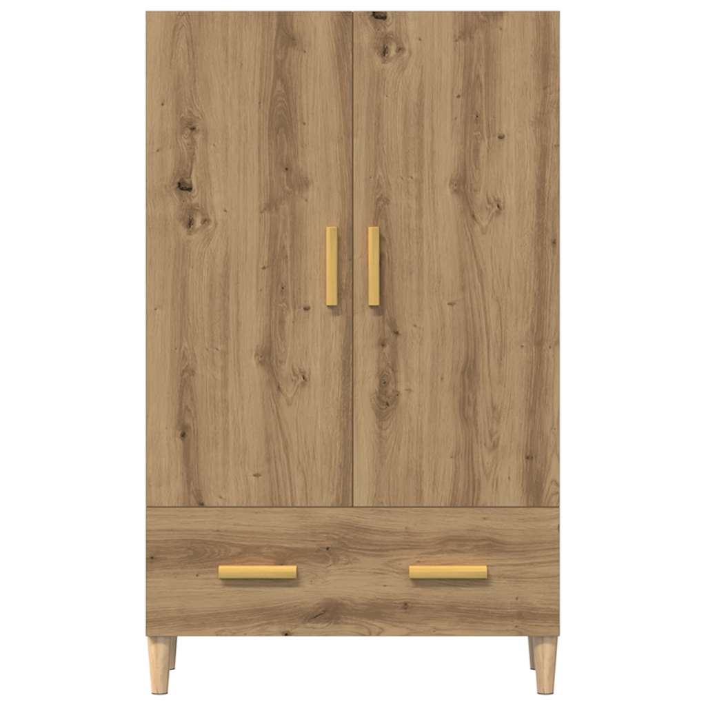 Credenza Rovere Artigianale 70x31x115 cm in Legno Multistrato