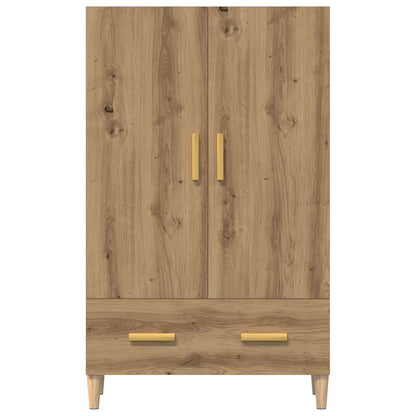 Credenza Rovere Artigianale 70x31x115 cm in Legno Multistrato