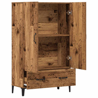 Credenza Legno Antico 70x31x115 cm in Legno Multistrato