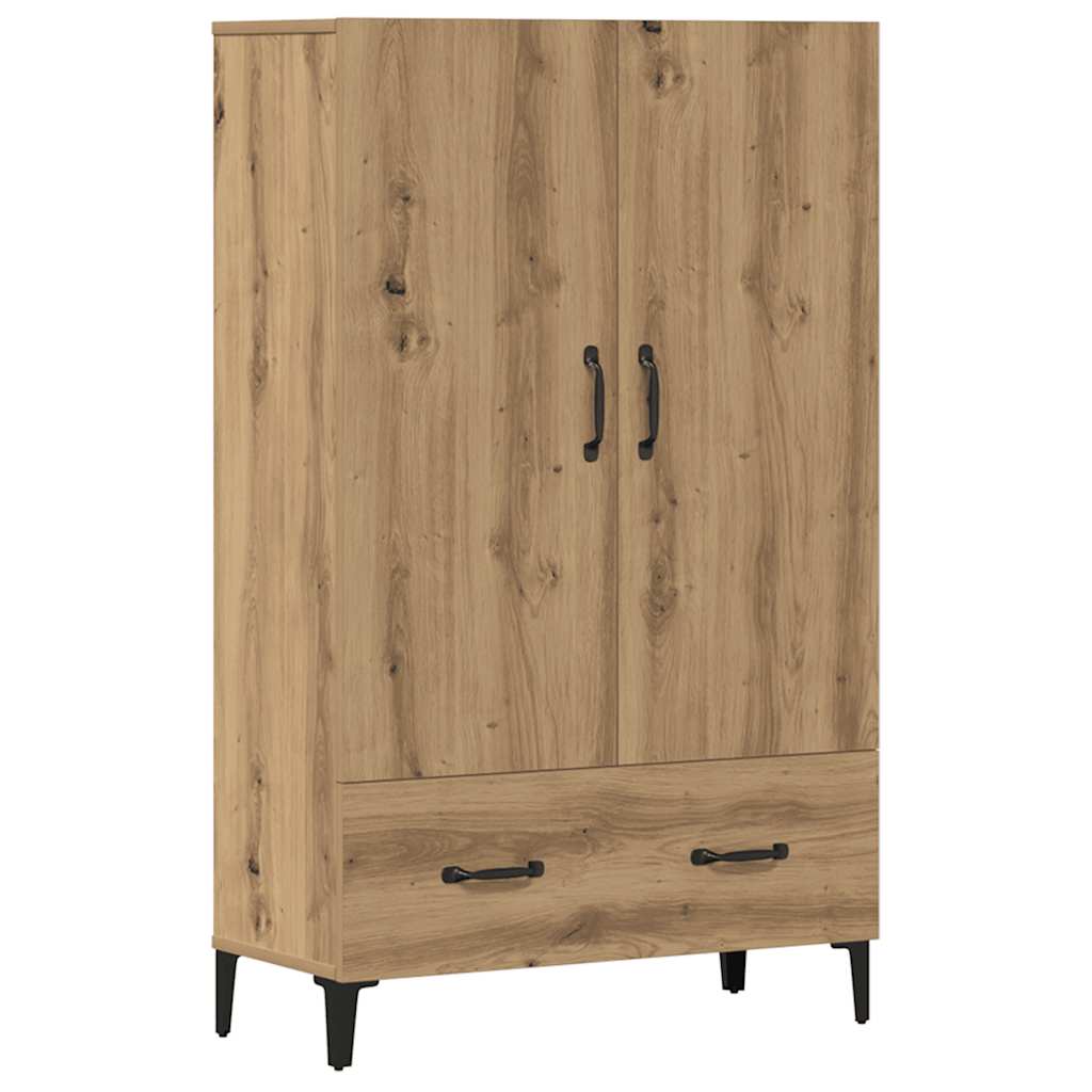 Credenza Rovere Artigianale 70x31x115 cm in Legno Multistrato