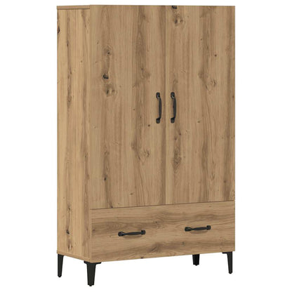 Credenza Rovere Artigianale 70x31x115 cm in Legno Multistrato
