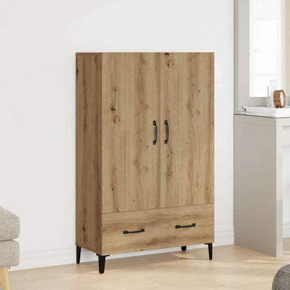 Credenza Rovere Artigianale 70x31x115 cm in Legno Multistrato