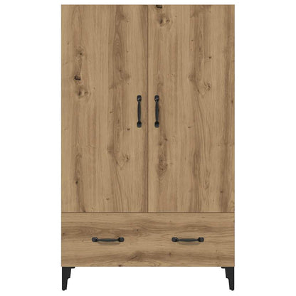 Credenza Rovere Artigianale 70x31x115 cm in Legno Multistrato