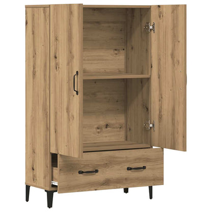 Credenza Rovere Artigianale 70x31x115 cm in Legno Multistrato