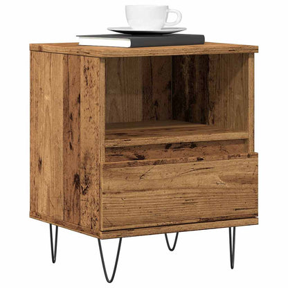 Comodino Legno Antico 40x35x50 cm in Legno Multistrato