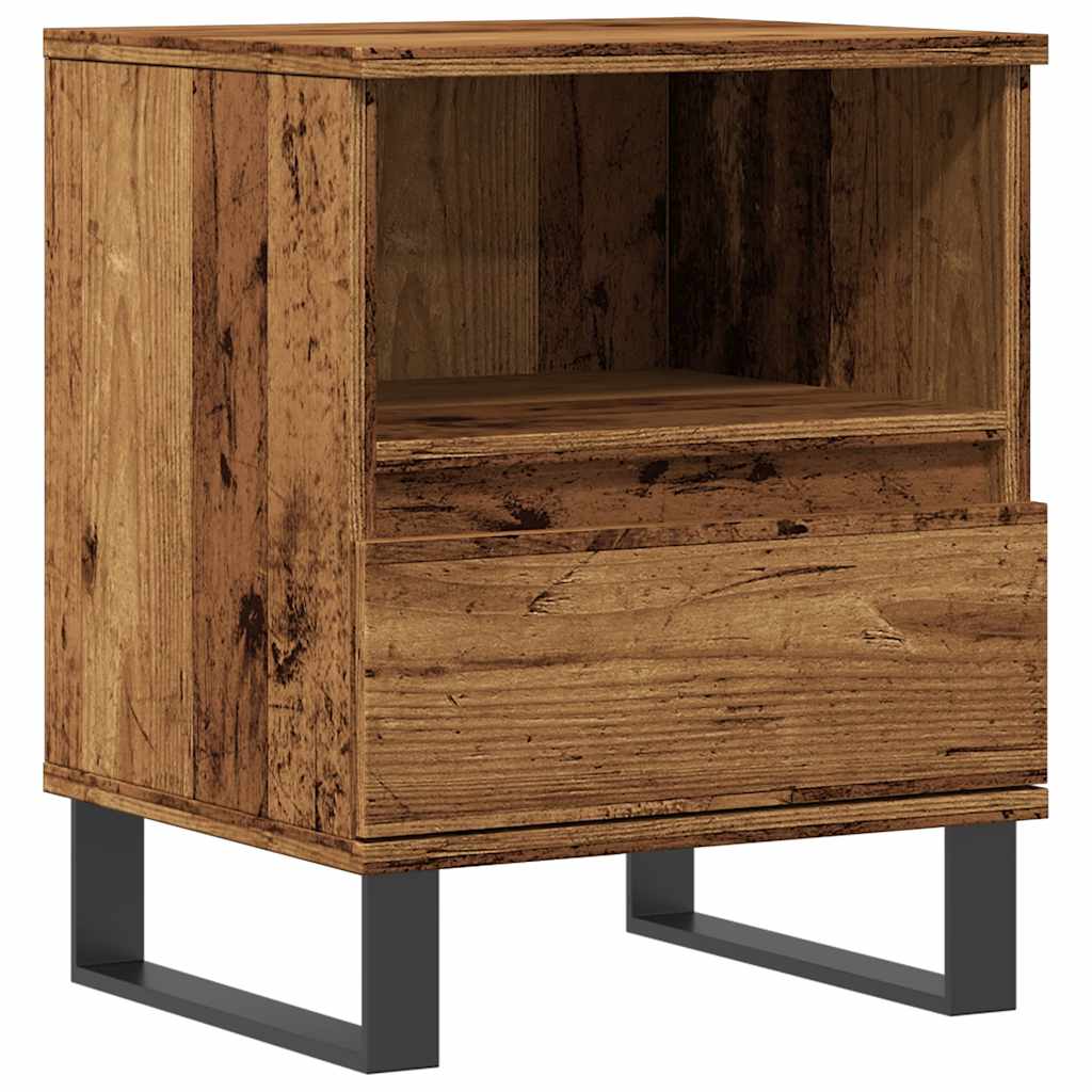 Comodino Legno Antico 40x35x50 cm in Legno Multistrato