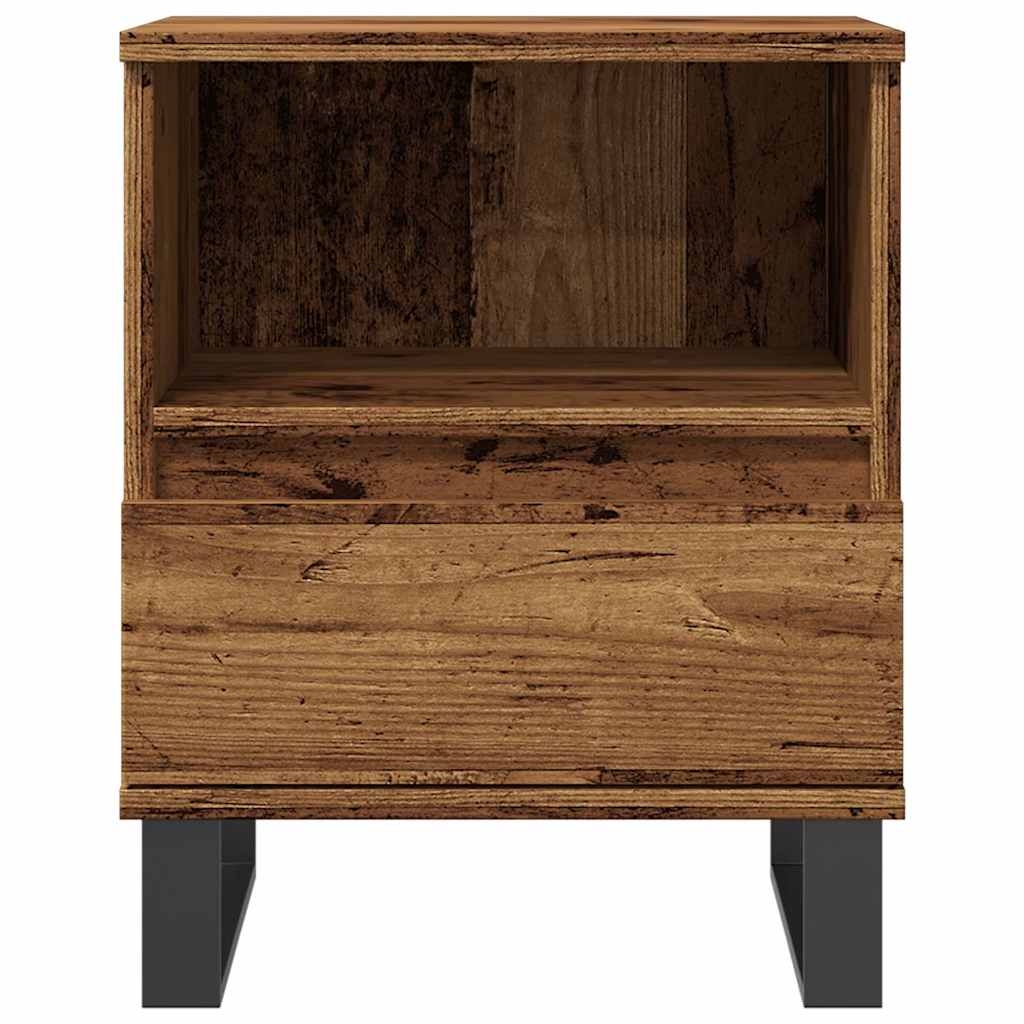 Comodino Legno Antico 40x35x50 cm in Legno Multistrato